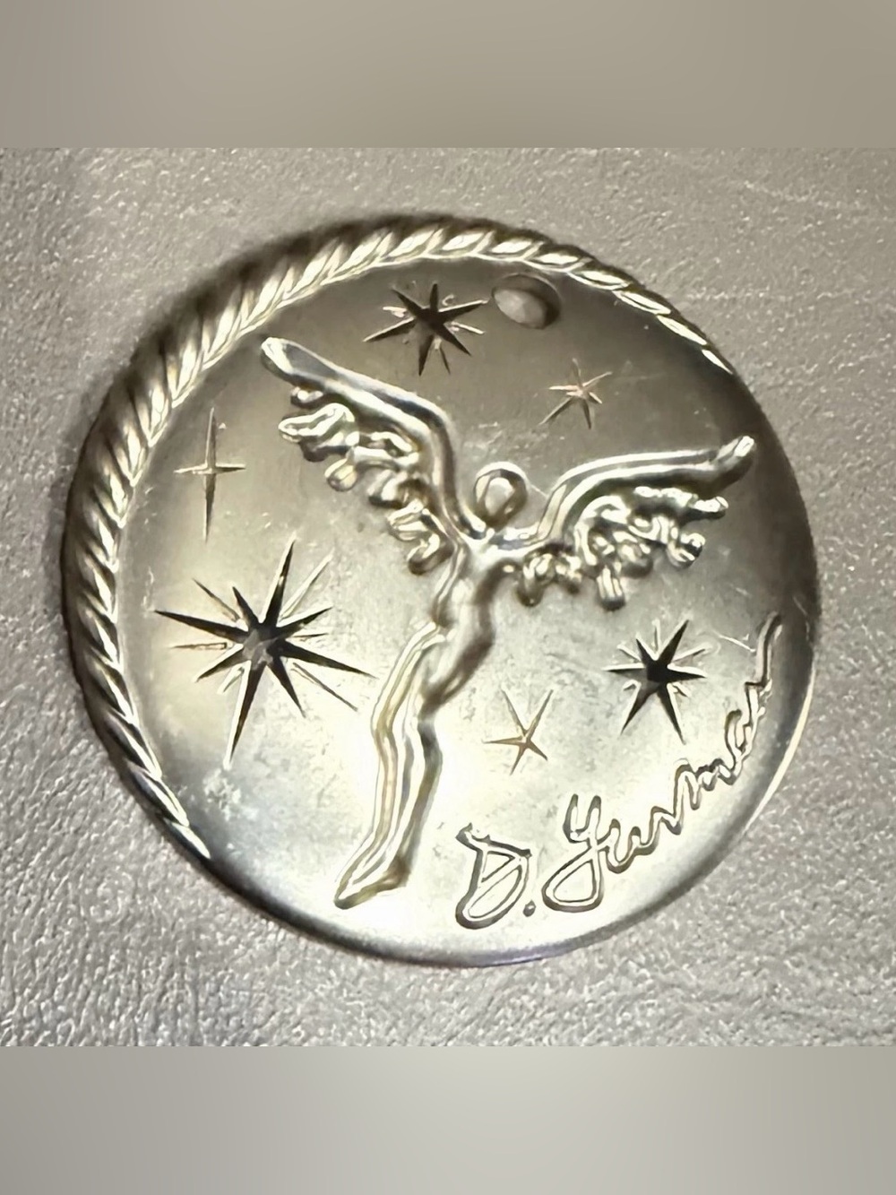 David Yurman Limited Edition 2025 Gold Holiday Angel Medallion Ornament No Cord